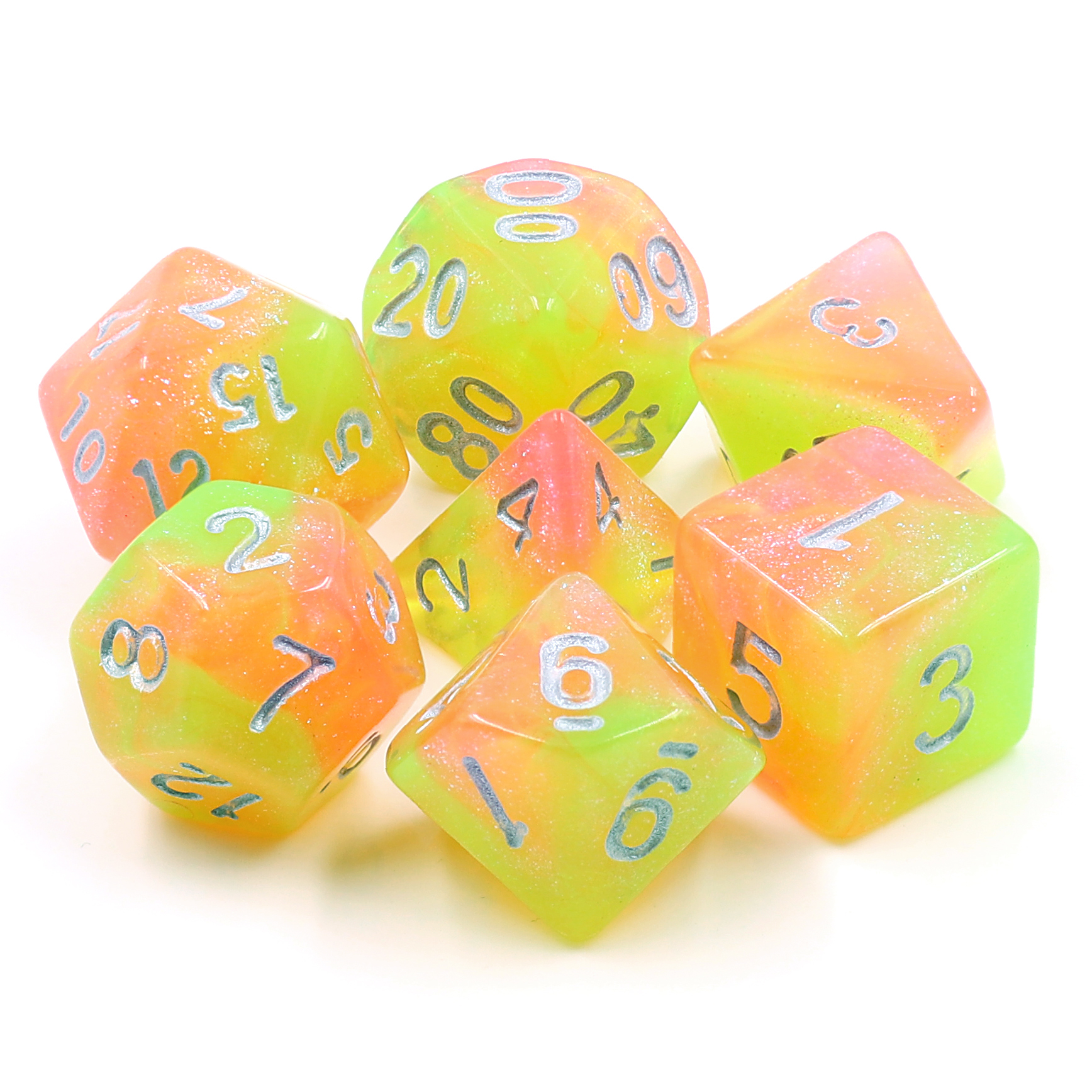 Summers Joy Dizzy HD Polyhedral 7 Dice Set